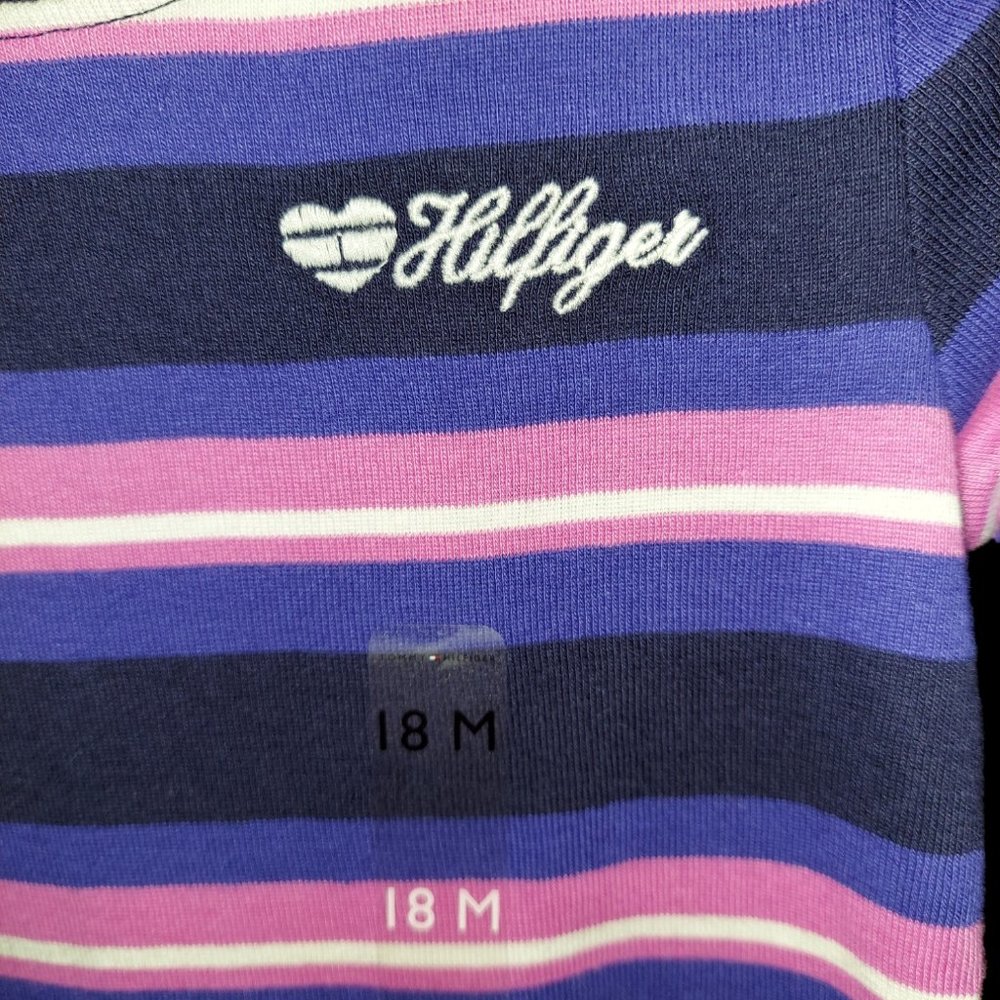 Tommy Hilfiger Long Sleeve Shirt Girl's Size 18 Months - Picture 3 of 3